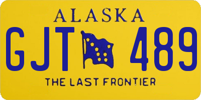 AK license plate GJT489