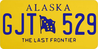 AK license plate GJT529