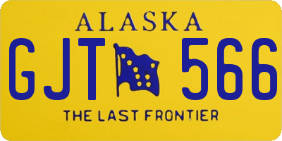 AK license plate GJT566