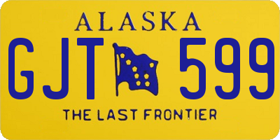 AK license plate GJT599