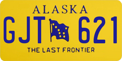 AK license plate GJT621