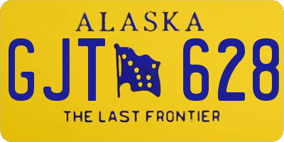 AK license plate GJT628