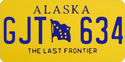 AK license plate GJT634