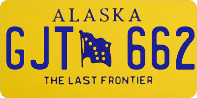 AK license plate GJT662