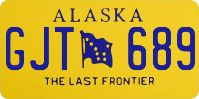 AK license plate GJT689