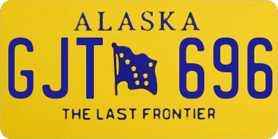 AK license plate GJT696
