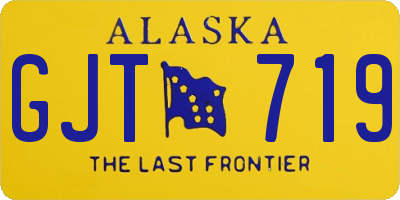 AK license plate GJT719