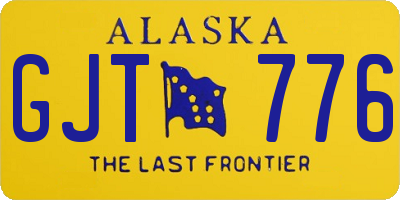 AK license plate GJT776