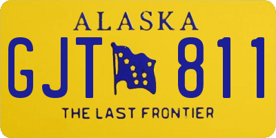 AK license plate GJT811