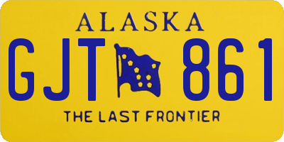 AK license plate GJT861