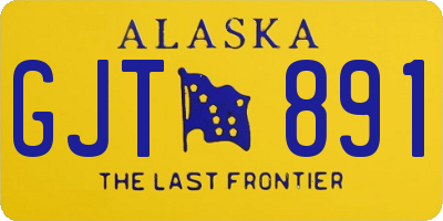 AK license plate GJT891