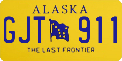 AK license plate GJT911
