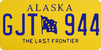 AK license plate GJT944