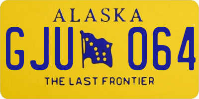 AK license plate GJU064