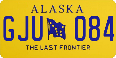 AK license plate GJU084