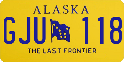AK license plate GJU118