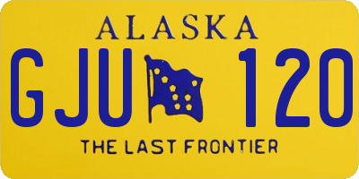 AK license plate GJU120