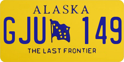 AK license plate GJU149