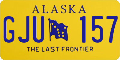 AK license plate GJU157
