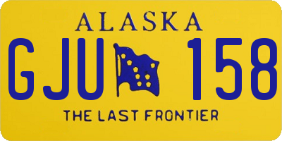 AK license plate GJU158