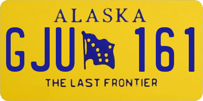 AK license plate GJU161