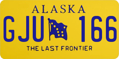 AK license plate GJU166