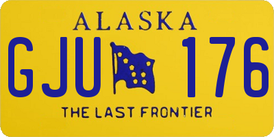 AK license plate GJU176