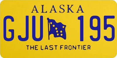AK license plate GJU195