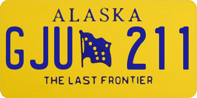 AK license plate GJU211