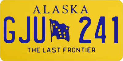 AK license plate GJU241