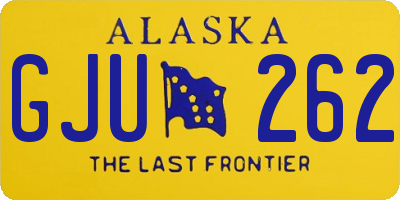 AK license plate GJU262
