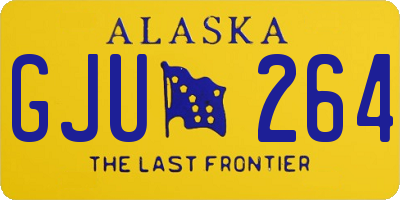 AK license plate GJU264