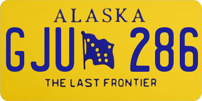 AK license plate GJU286