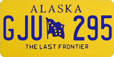 AK license plate GJU295