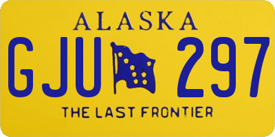 AK license plate GJU297