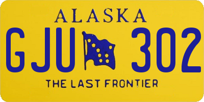 AK license plate GJU302