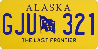 AK license plate GJU321
