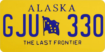 AK license plate GJU330