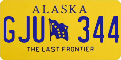 AK license plate GJU344