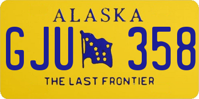 AK license plate GJU358