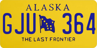 AK license plate GJU364