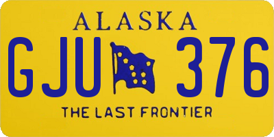 AK license plate GJU376