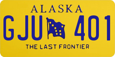 AK license plate GJU401
