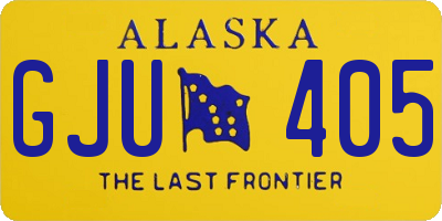 AK license plate GJU405