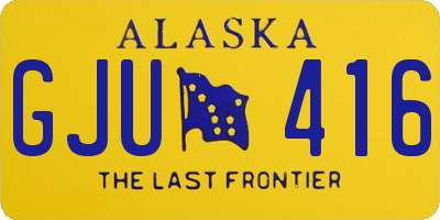 AK license plate GJU416