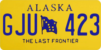 AK license plate GJU423