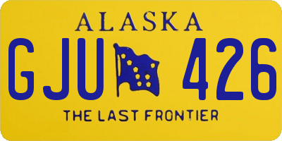 AK license plate GJU426