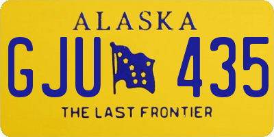AK license plate GJU435
