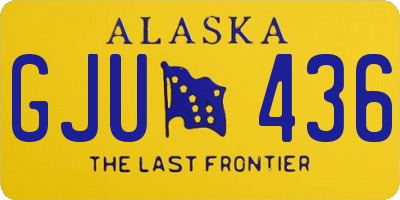 AK license plate GJU436