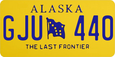 AK license plate GJU440